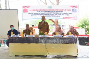 Dinas Sosial dan PMD Boalemo Gelar Evaluasi Dana Desa